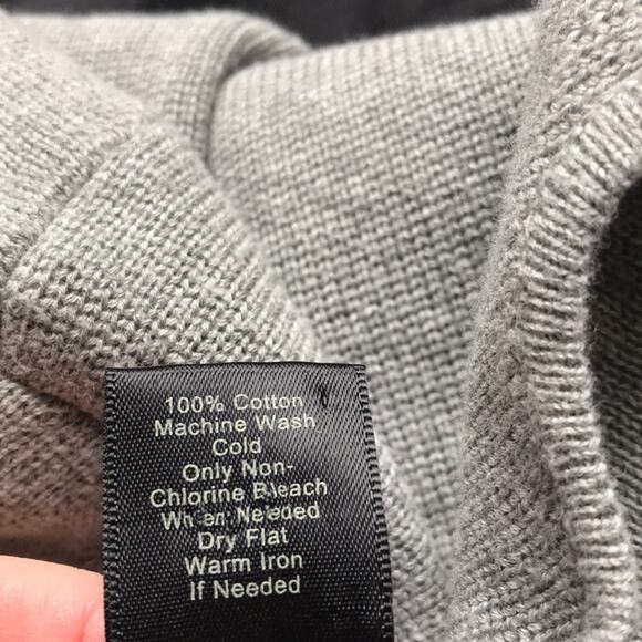 Ann Taylor Factory Petites Gray Double Buttoned Cotton Sweater Cardigan Size SP - Picture 7 of 7